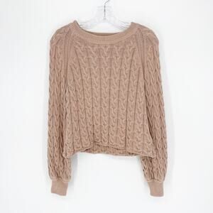 J. Crew Cotton Knit Brown Sweater Size XS